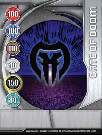 Gate Of Doom 3 48e Bakugan 1 48e Card Set